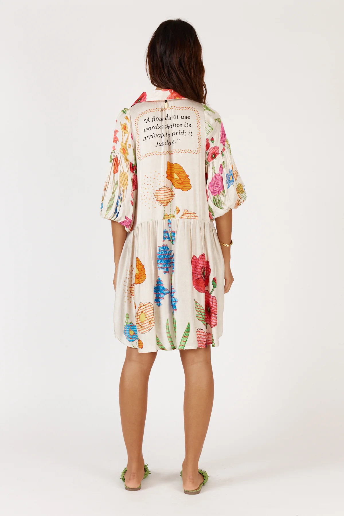 Rubyyaya Tea Dress - Cream