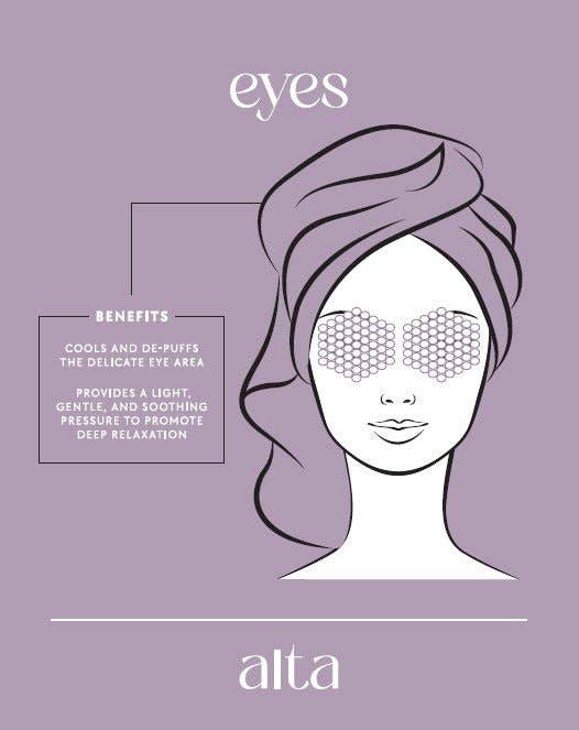 Alta Rose Quartz Soothing Eye Patches Set of 2