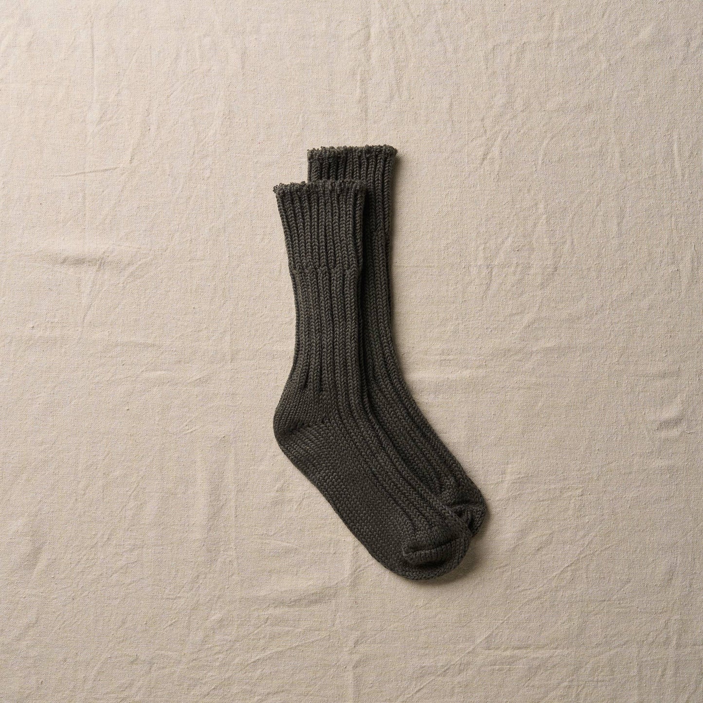 Organic Cotton Low Gauge Socks: Black / L (27.5–29.5 cm EU 44-47)