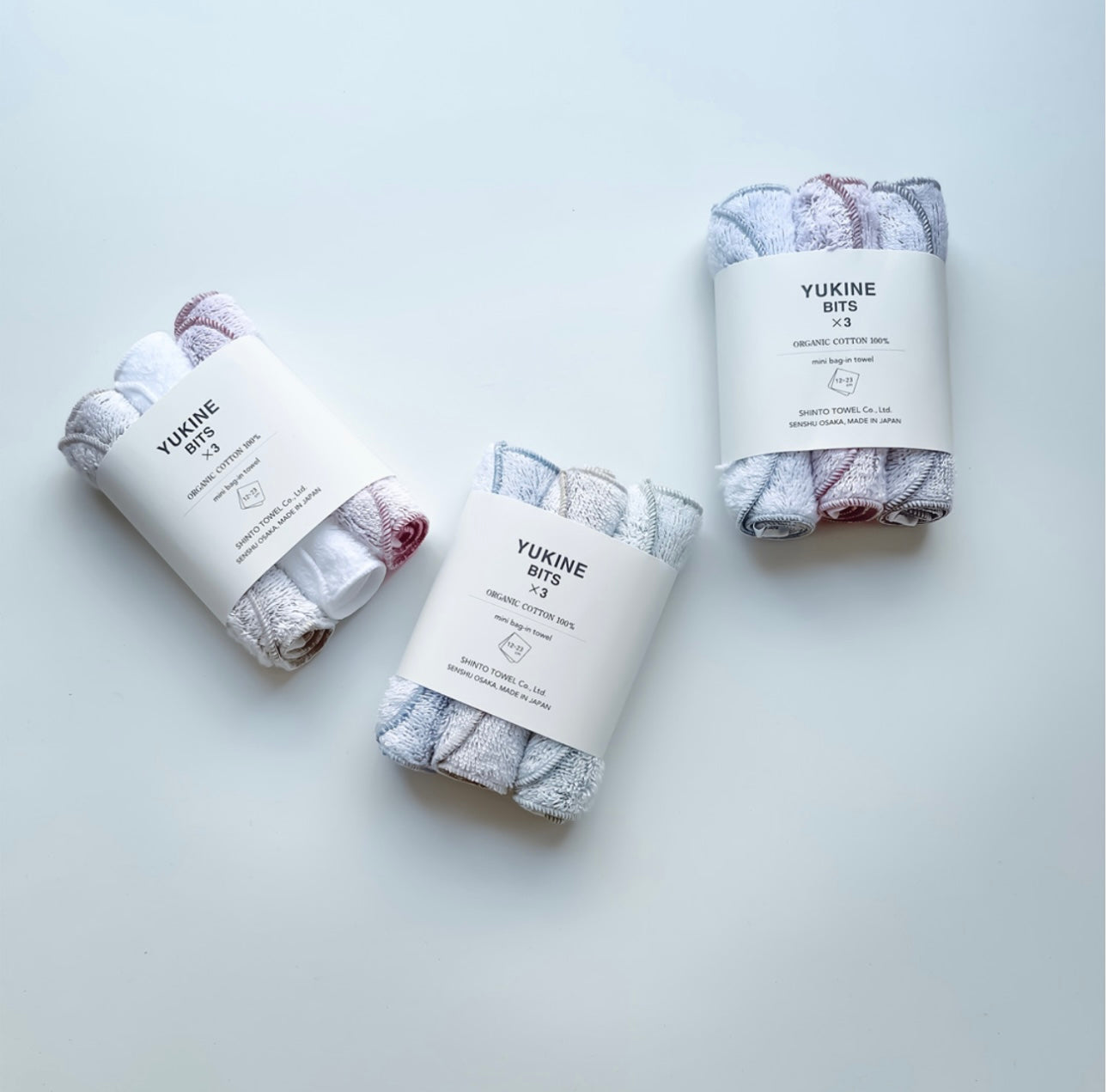 Shinto Organic Cotton Mini Bag Towels 3pk