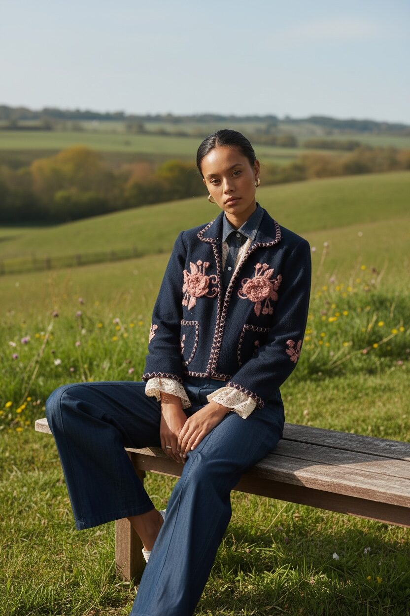 Rubyyaya Antiquity Jacket - Navy