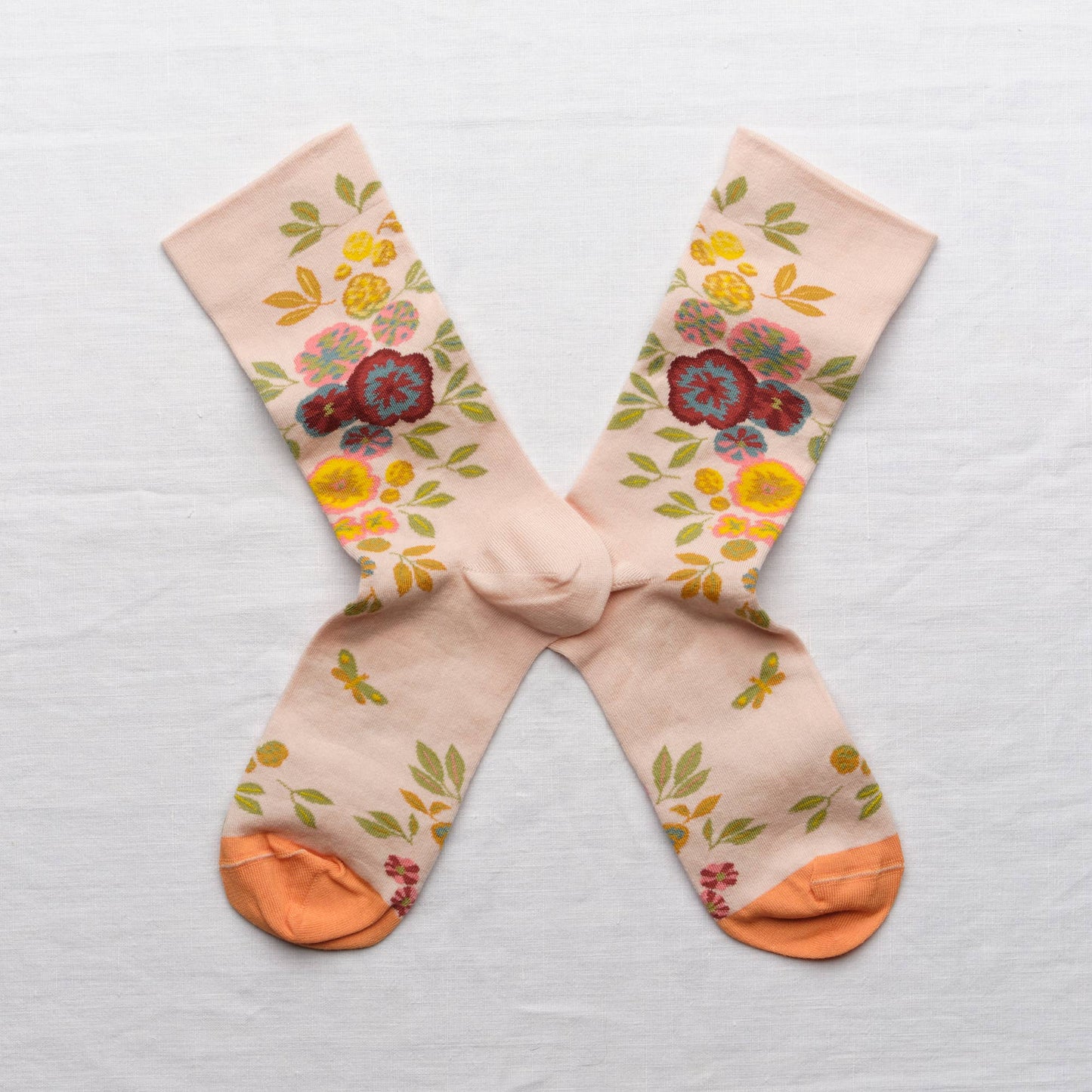 Pink Button Thought Sock: 39/41