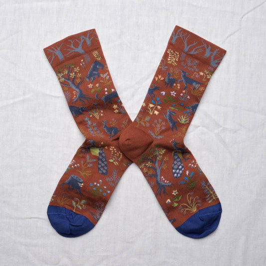 Socks Sous-Bois Sepia: 42/44