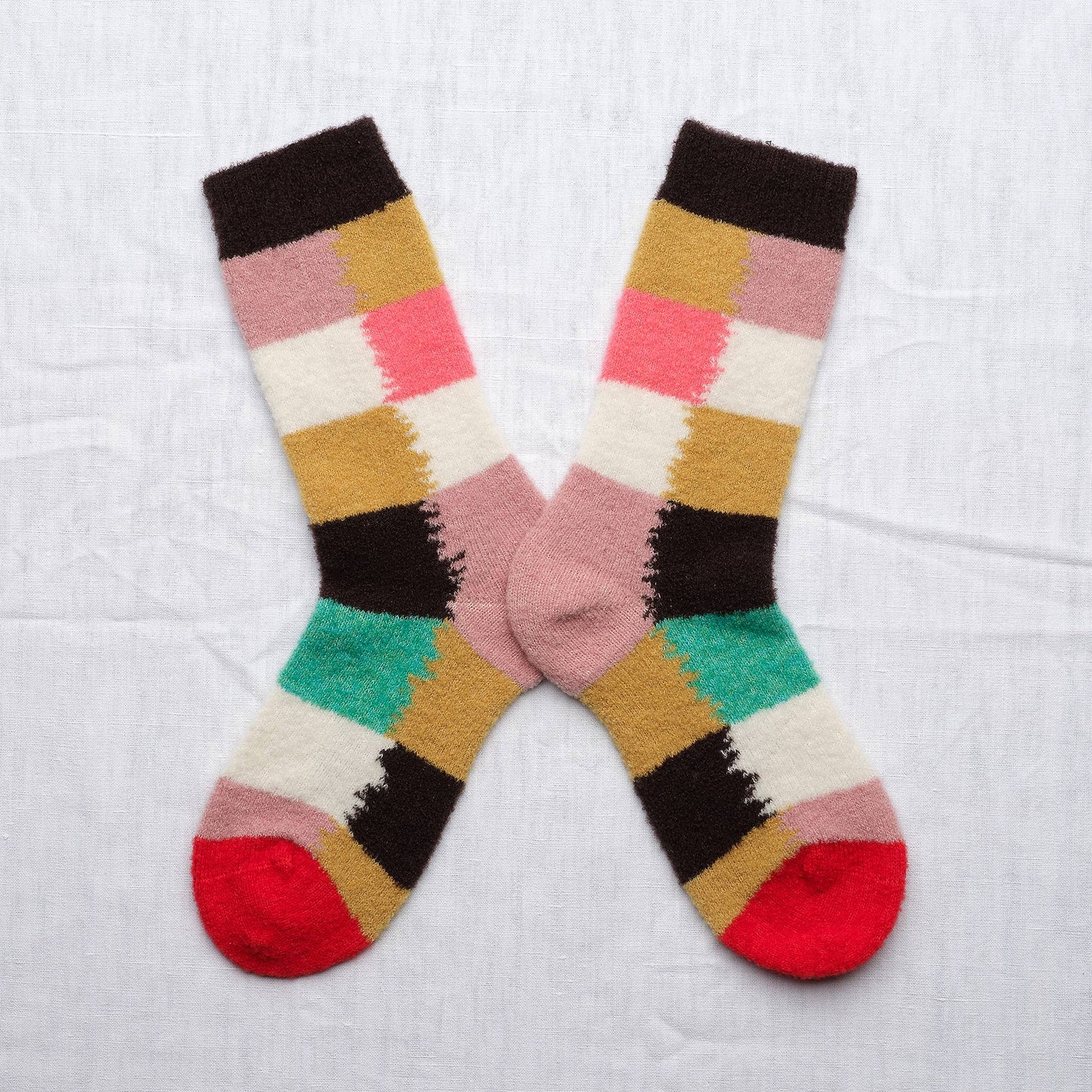 Socks Foam Plaid
