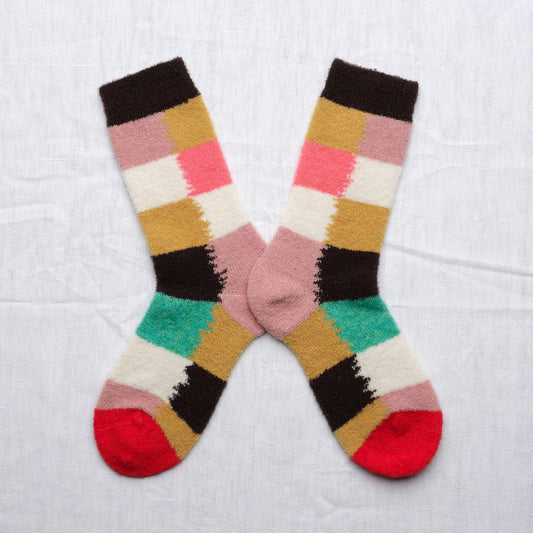 Socks Foam Plaid