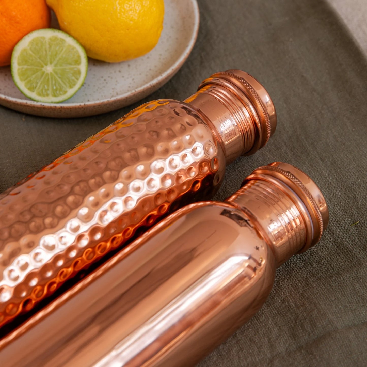 Alta COPPER BOTTLE - Hammered 7cm x 26cm