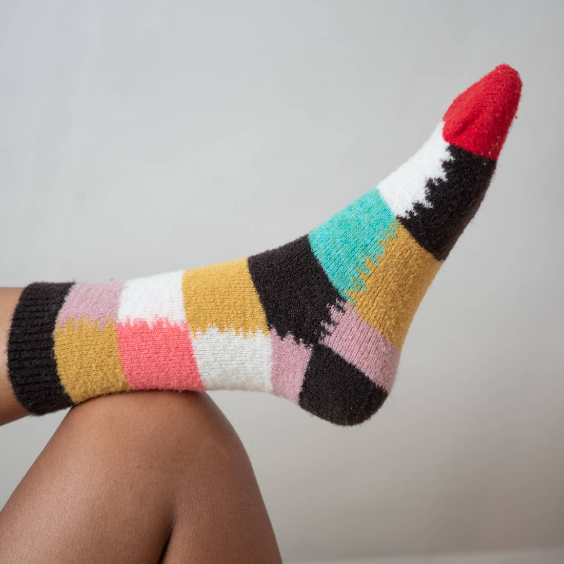 Socks Foam Plaid