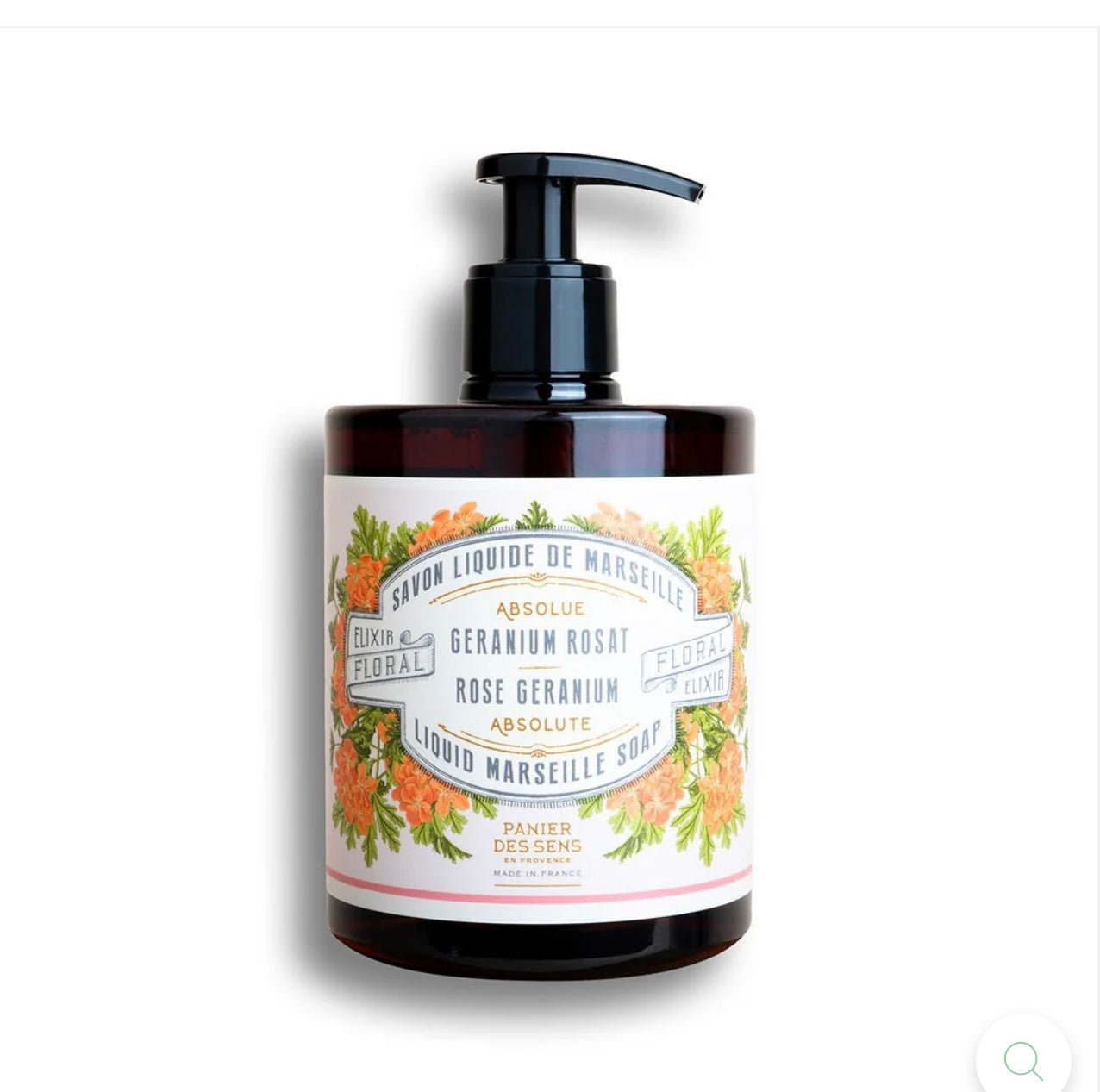 PANIER DES SENS | Liquid Marseille Soap | Geranium Rosat 500ml