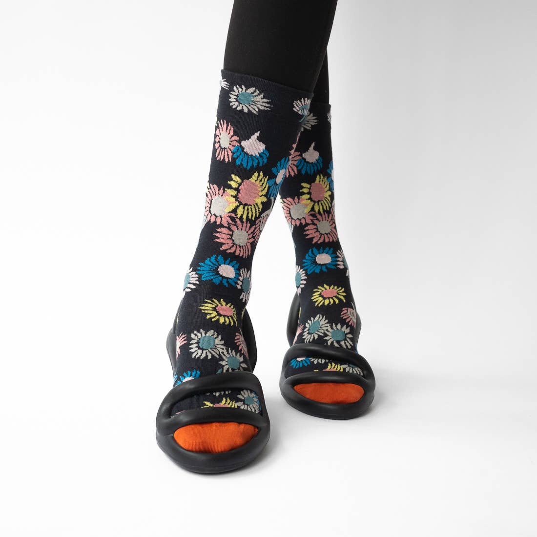 Slate Sunflower Sock: 39/41