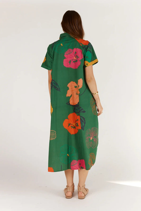 Itami Florent Buttoned MIDI -Green