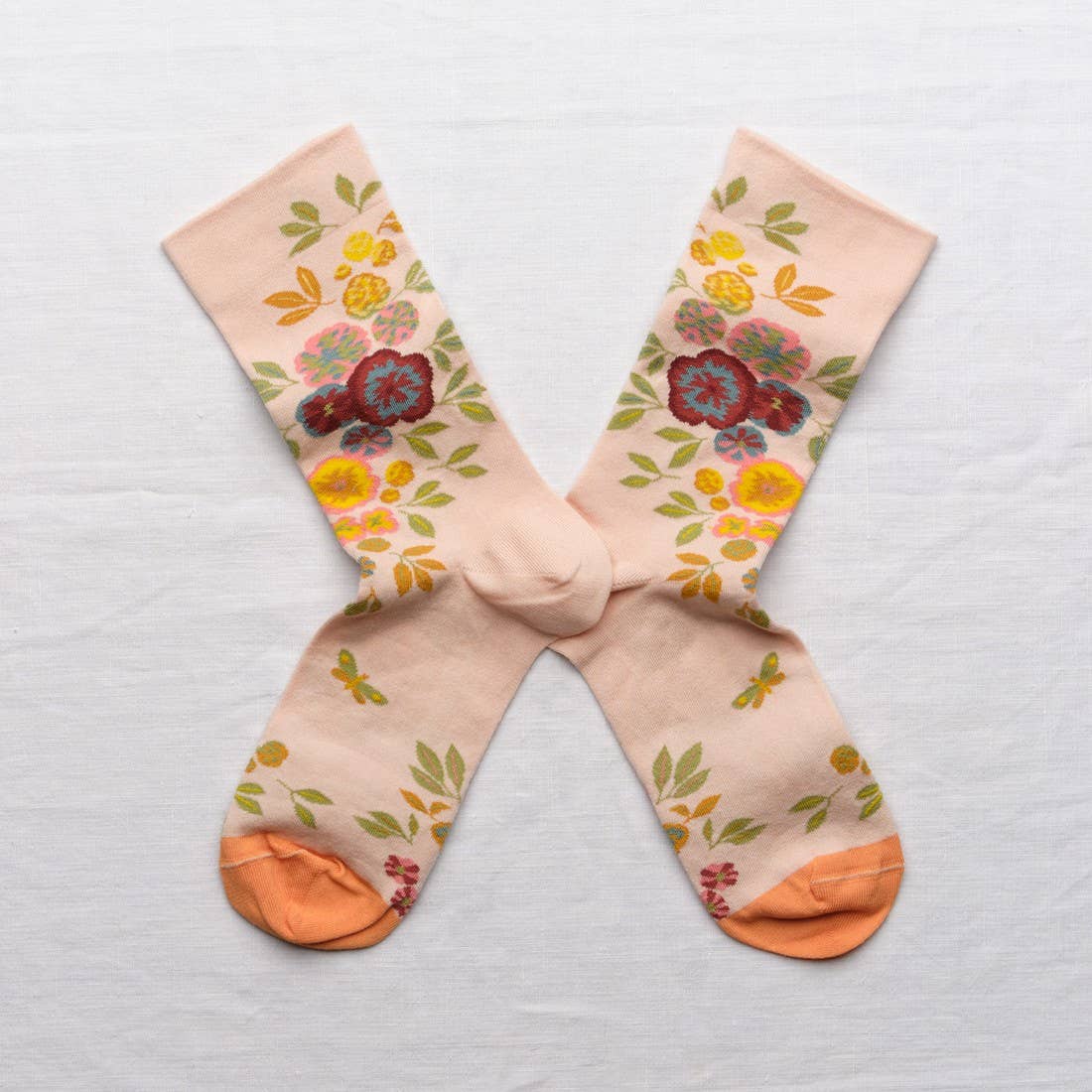 Pink Button Thought Sock: 39/41