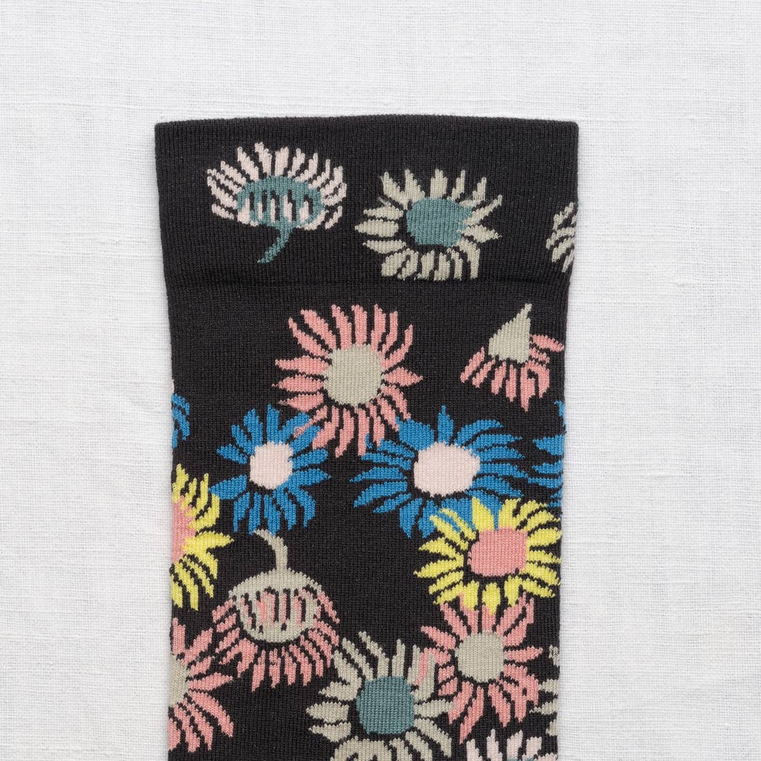 Slate Sunflower Sock: 36/38
