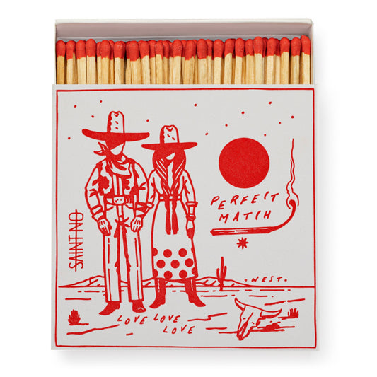Cowboy Perfect Match | Square Matchboxes