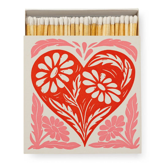 Botanical Heart MatchBox - 125pk