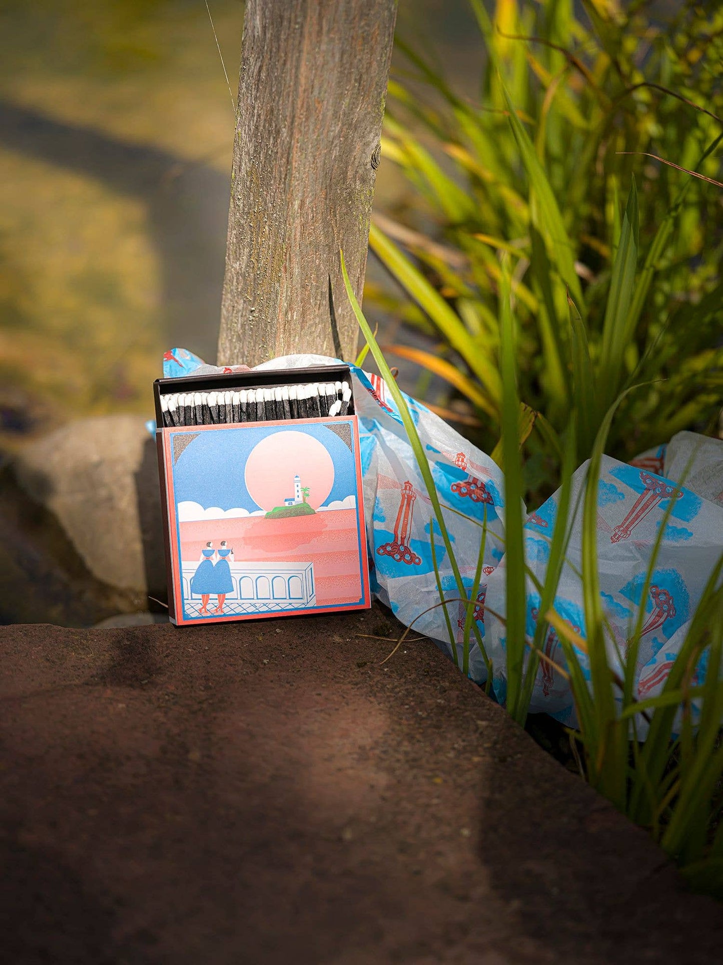 Lighthouse View | Square Matchboxes