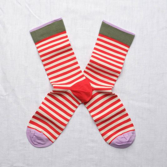 Red Stripe Sock: 36/38