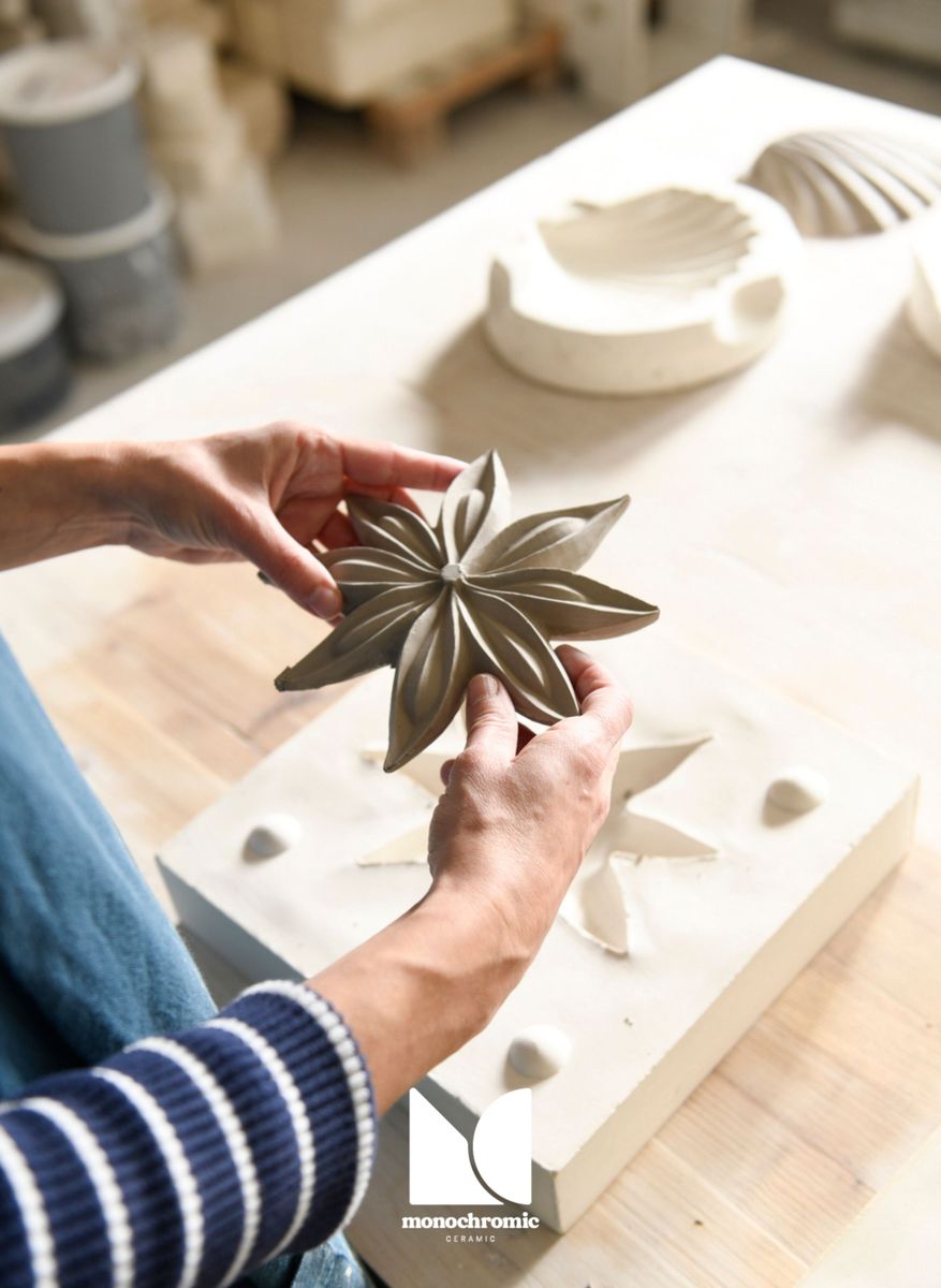 Monochromatic Ceramic Flower