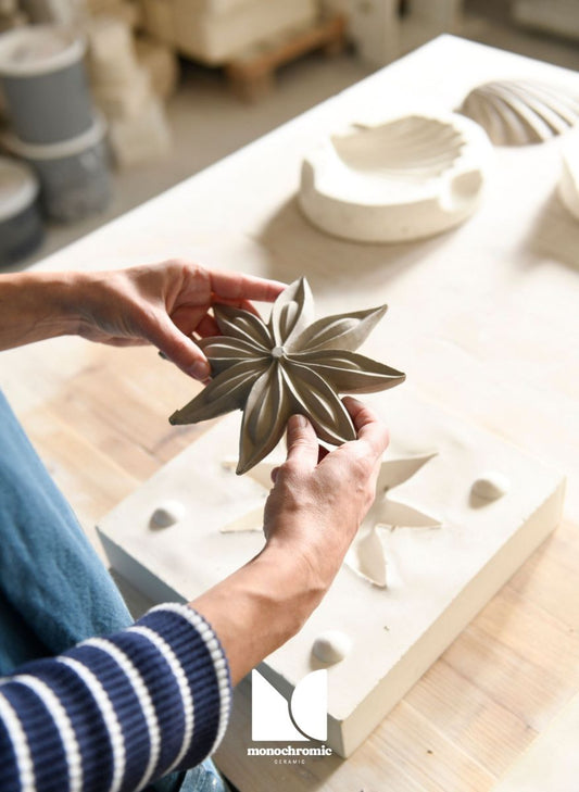 Monochromatic Ceramic Flower