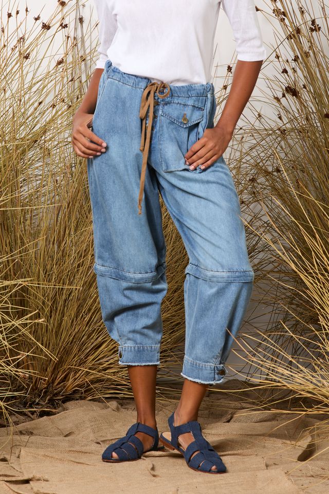 M A Dainty Trucker Jeans - Vintage wash