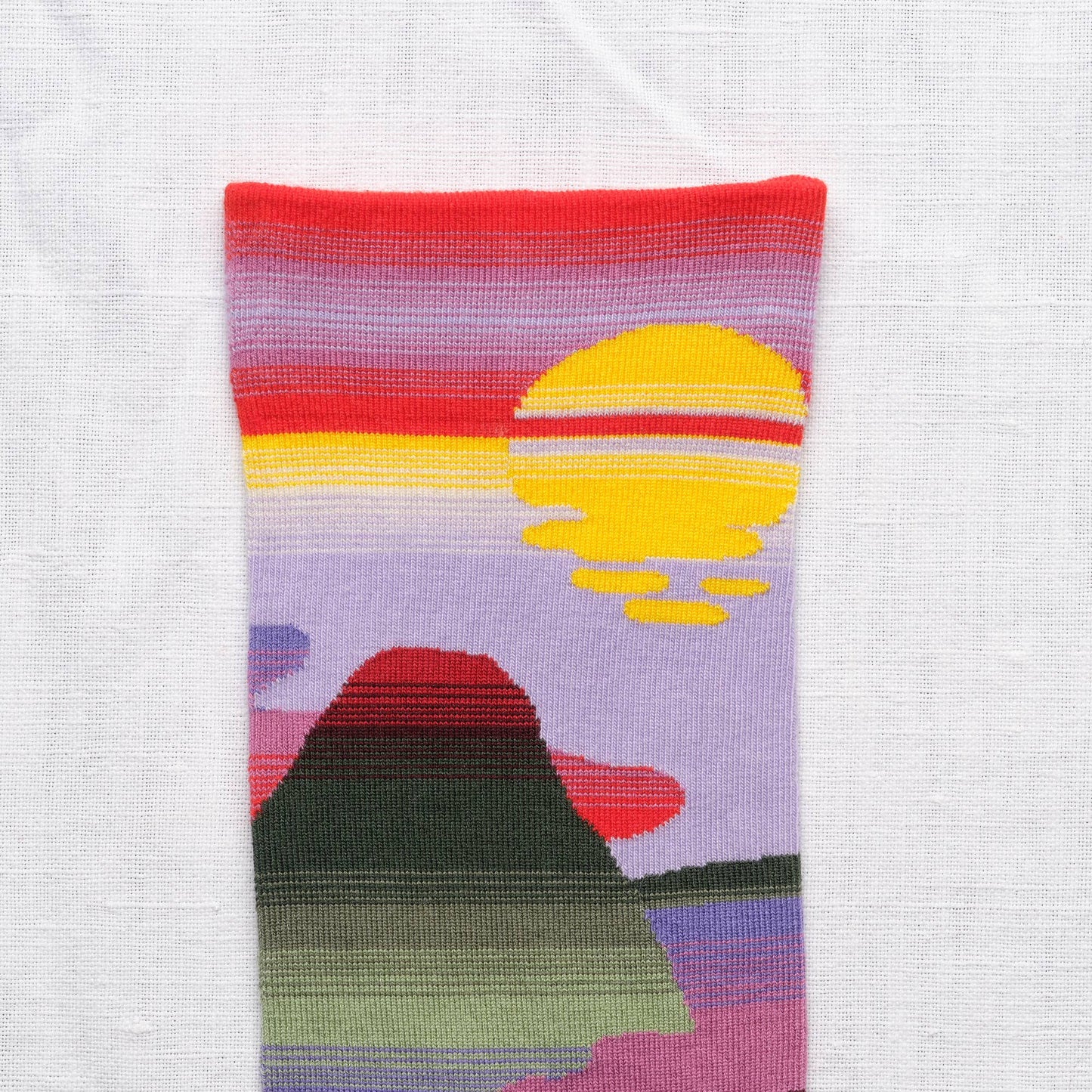 Mauve Landscape Sock: 36/38