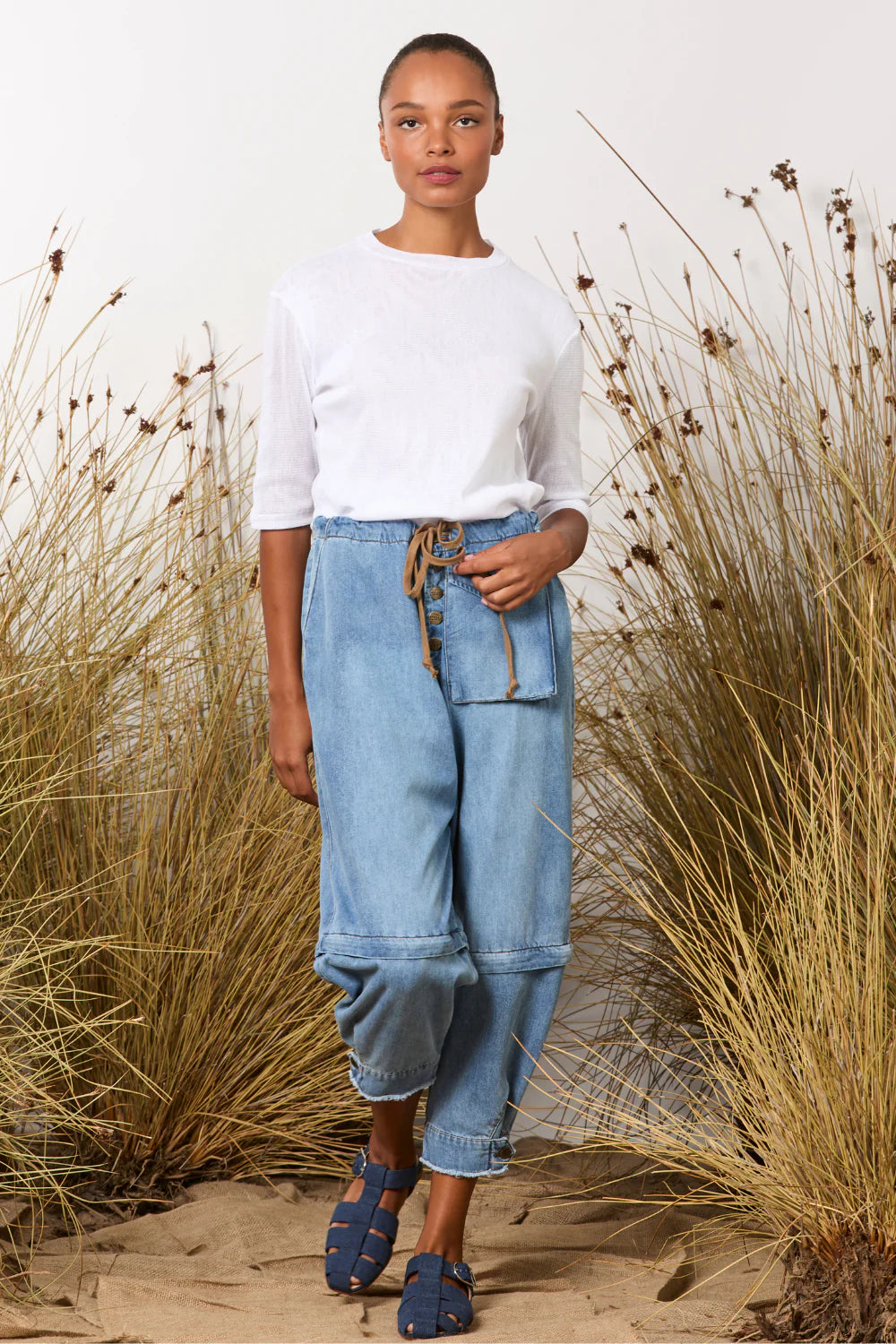 M A Dainty Trucker Jeans - Vintage wash