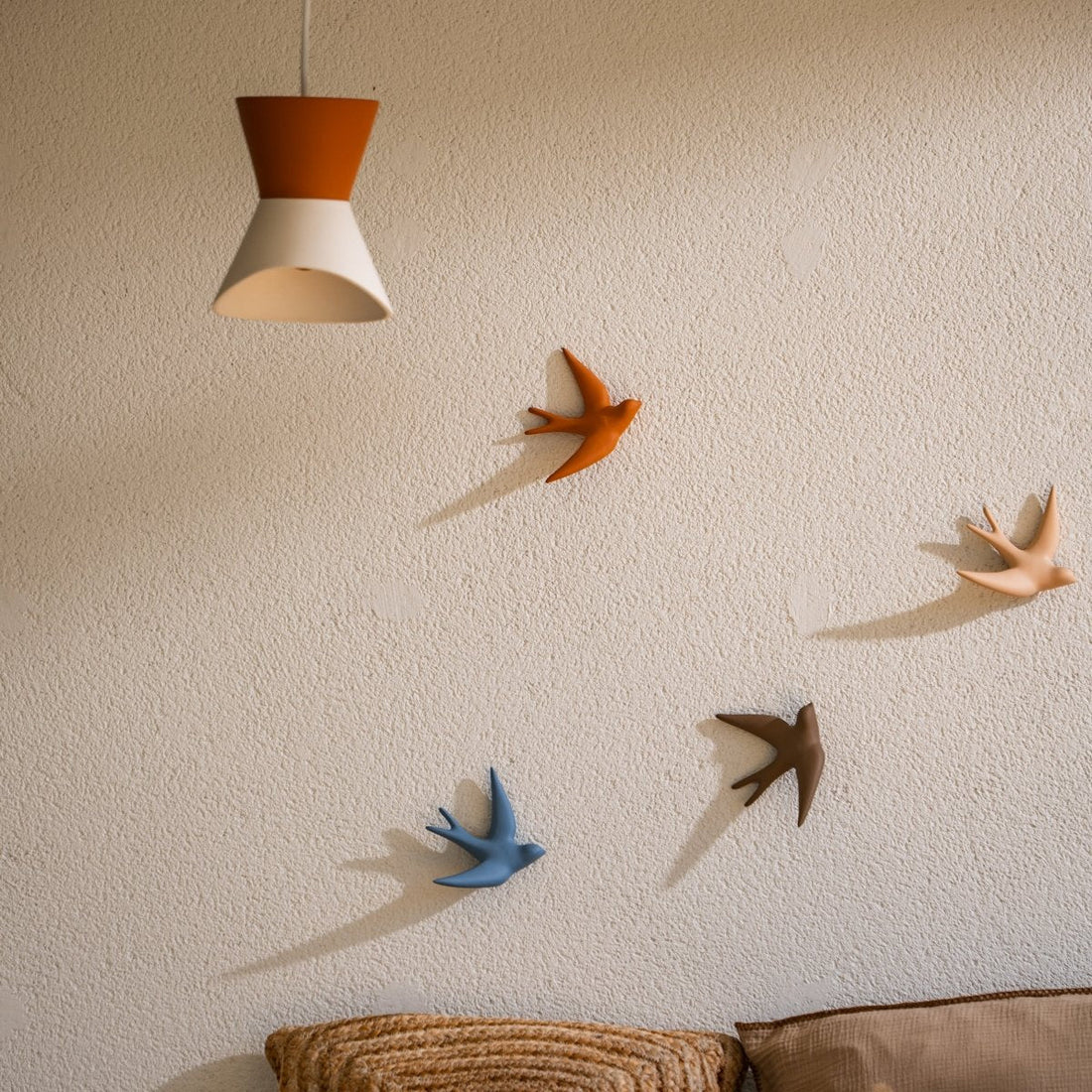 Monochromatic Ceramic Swallows