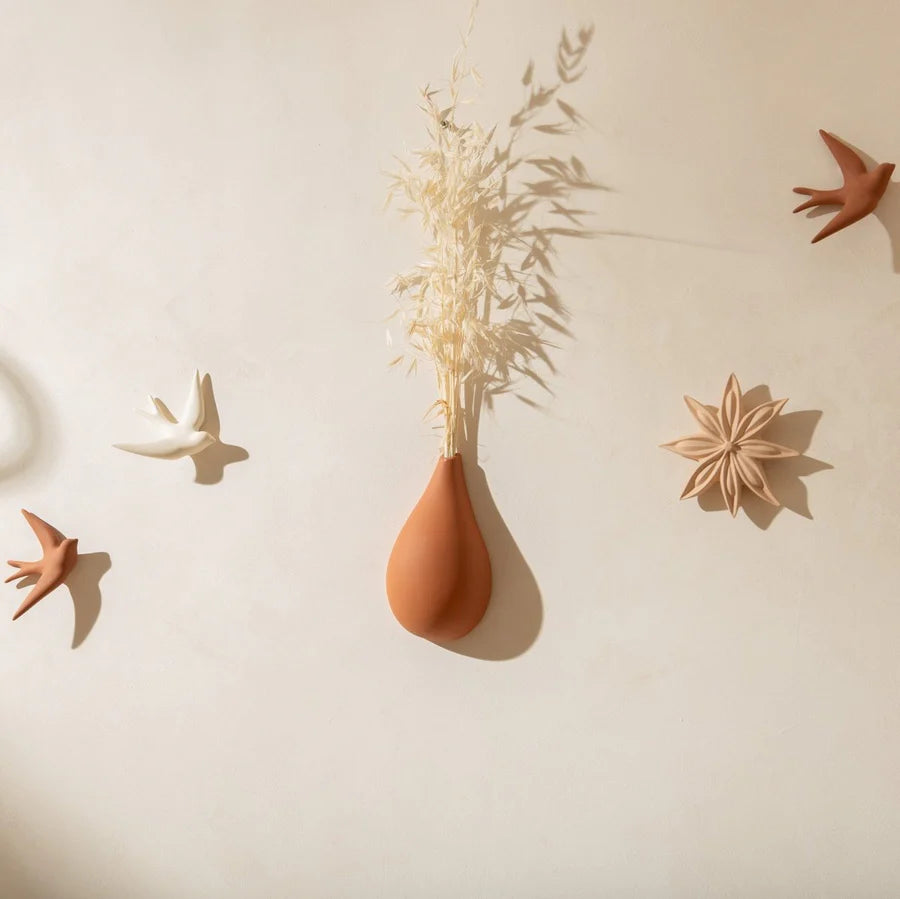 Monochromatic Ceramic Swallows