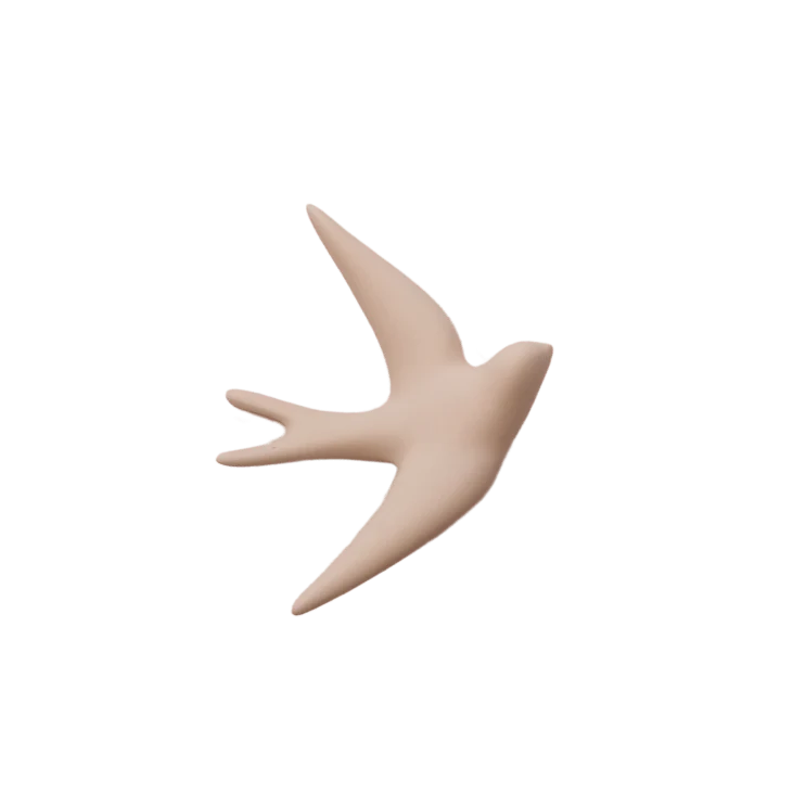 Monochromatic Ceramic Swallows