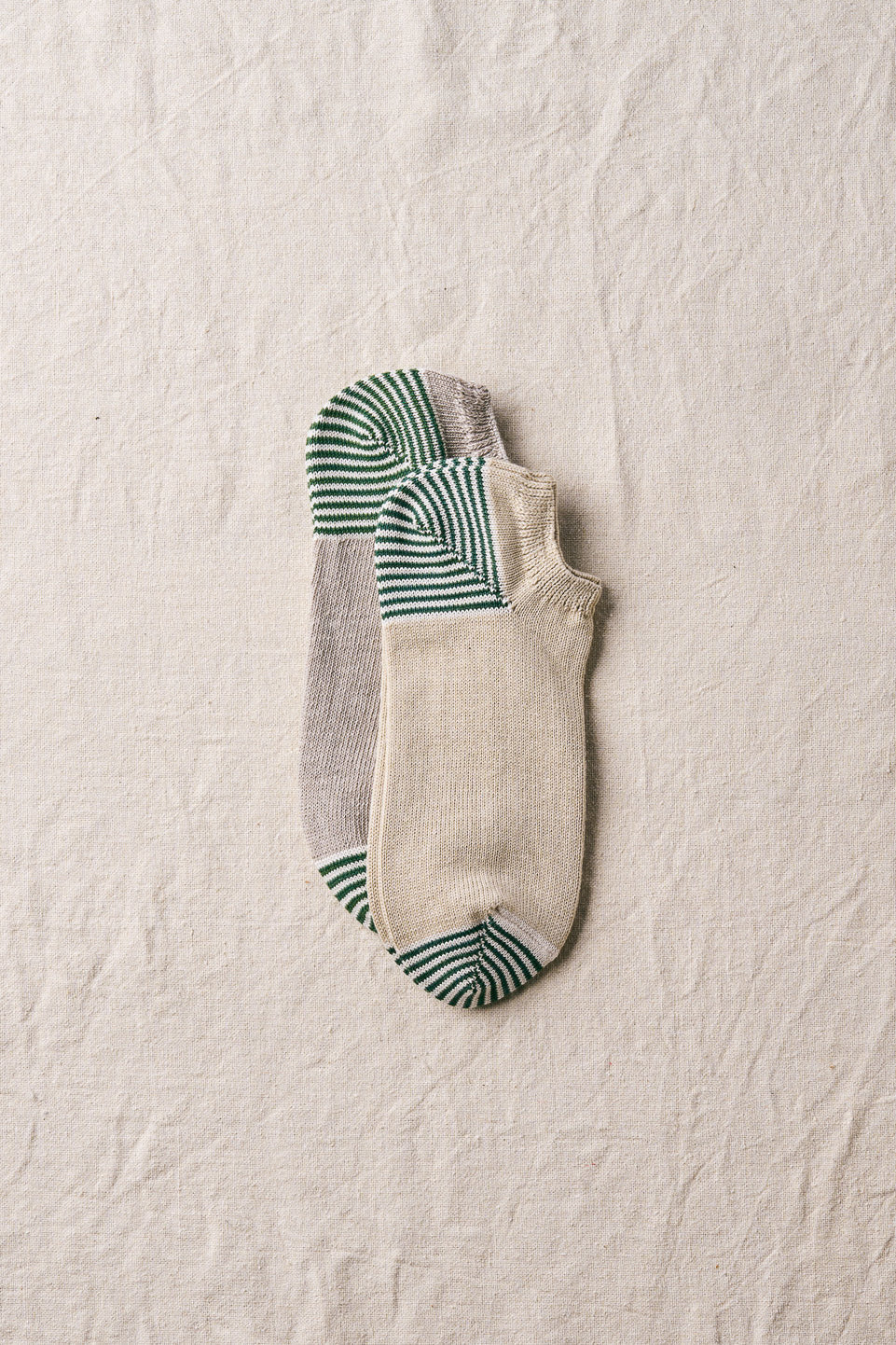 Yahae Organic Cotton Linen Sneaker Socks - 2 pk