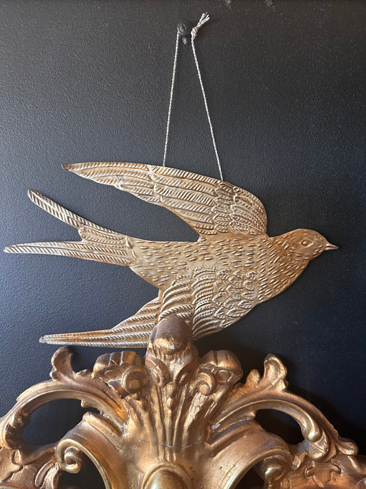 Brass bird - large