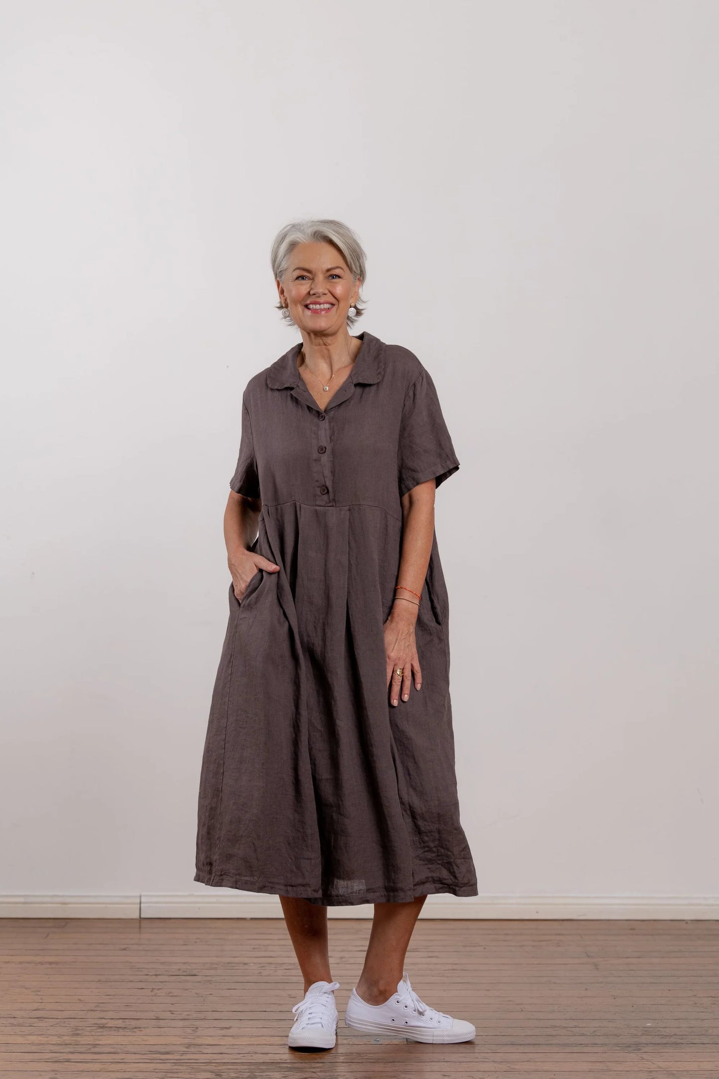 Montaigne Vianne Linen Day Dress