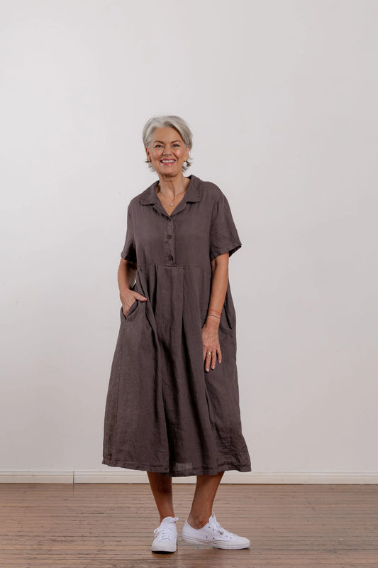 Montaigne Vianne Linen Day Dress