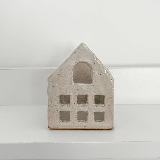 Ceramic Tea Light Houses - Eli C
