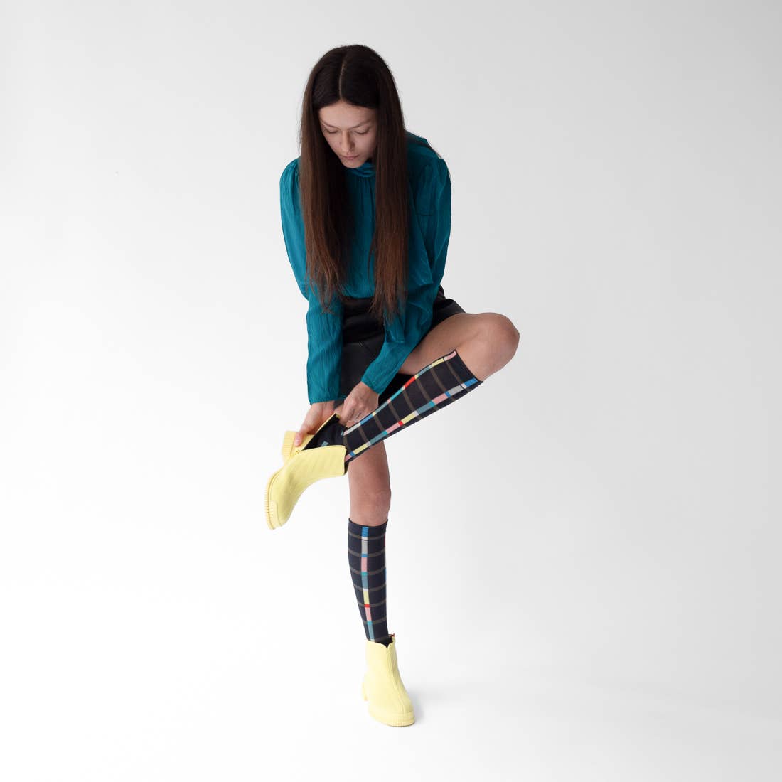 Knee-highs Carreaux Ardoise: 39/41