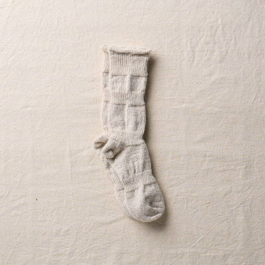 Yahae Alpaca Linen Ploot Sock - Natural