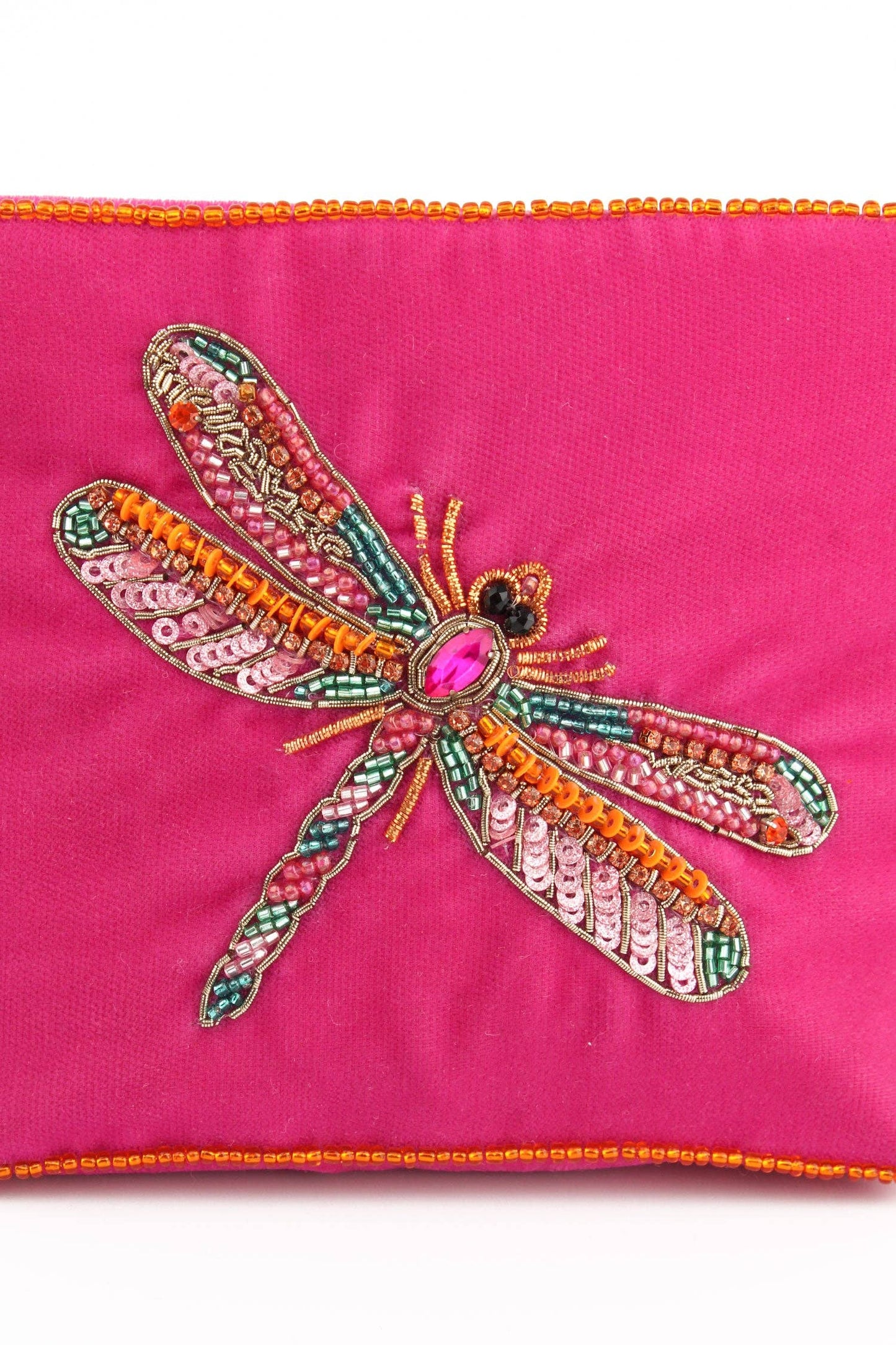 PINK DRAGONFLY SMALL POUCH