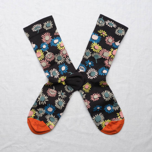 Slate Sunflower Sock: 36/38