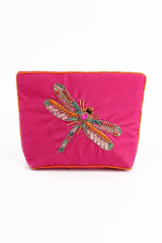 PINK DRAGONFLY SMALL POUCH